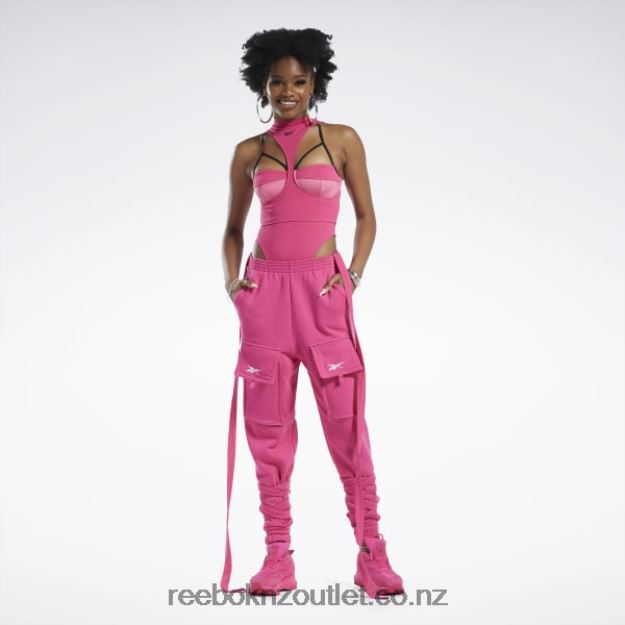 Pink Fusion/Black 2B4626440 Cardi B Body Layer Reebok Women