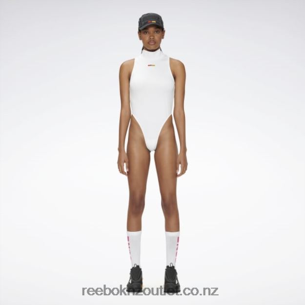 White 2B4626888 Pyer Moss Bodysuit Reebok Women