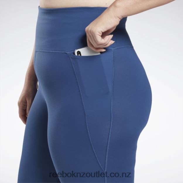 Batik Blue 2B4626866 Lux High-Waisted Tights (Plus Size) Reebok Women