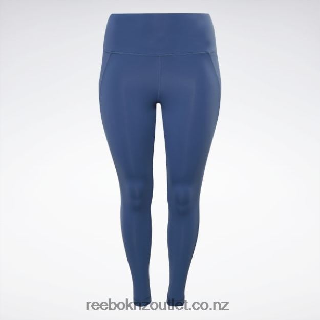 Batik Blue 2B4626866 Lux High-Waisted Tights (Plus Size) Reebok Women