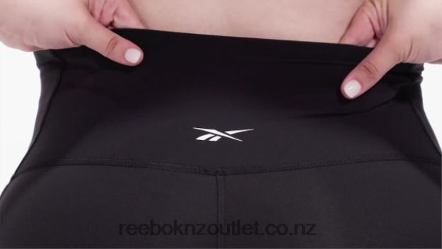 Black 2B4626527 Lux High-Waisted Tights (Plus Size) Reebok Women