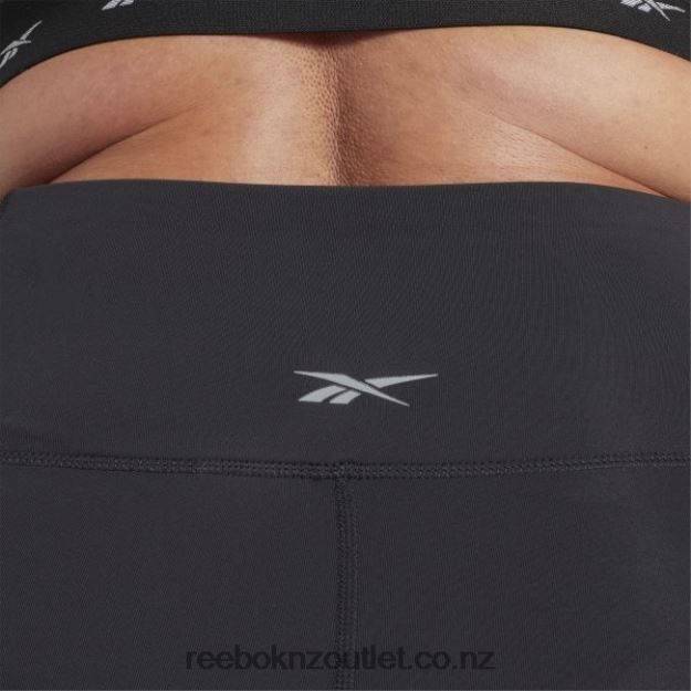 Black 2B4626889 Lux High-Waisted Tights (Plus Size) Reebok Women