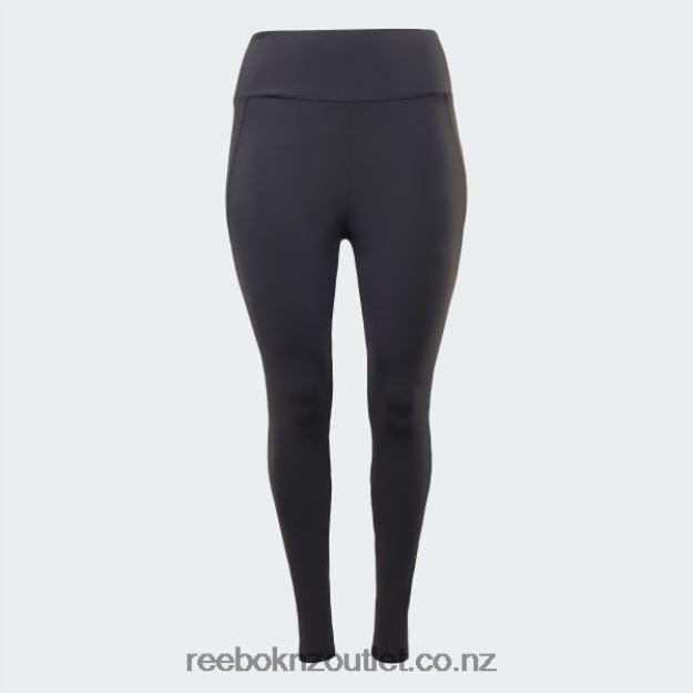 Black 2B4626889 Lux High-Waisted Tights (Plus Size) Reebok Women