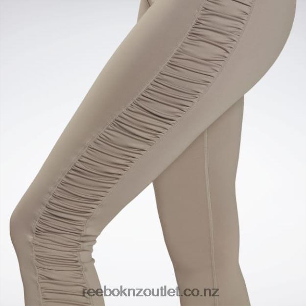 Boulder Grey 2B4626892 Bold High-Waisted Ruched Tights Reebok Women