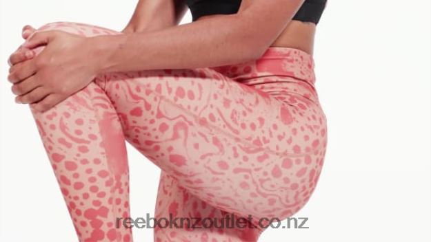 Canyon Coral 2B4626629 Studio Lux HR 2.0 Modern Safari Tights Reebok Women