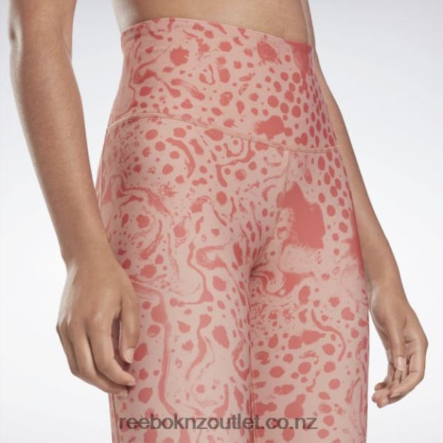 Canyon Coral 2B4626629 Studio Lux HR 2.0 Modern Safari Tights Reebok Women