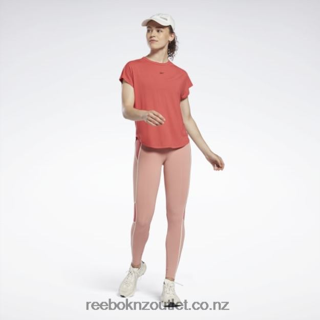 Canyon Coral 2B4626809 Lux High-Waisted Colorblock Tights Reebok Women