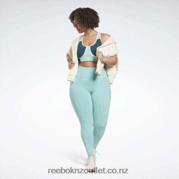 Semi Classic Teal 2B4626633 Lux High-Waisted Tights (Plus Size) Reebok Women