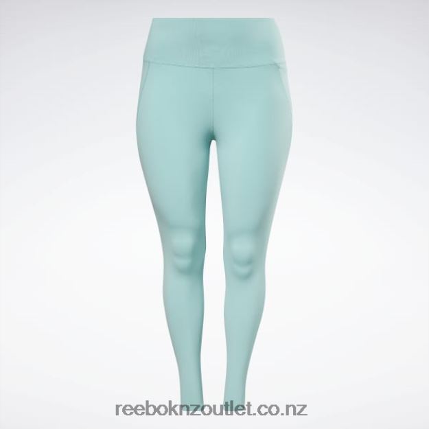 Semi Classic Teal 2B4626633 Lux High-Waisted Tights (Plus Size) Reebok Women