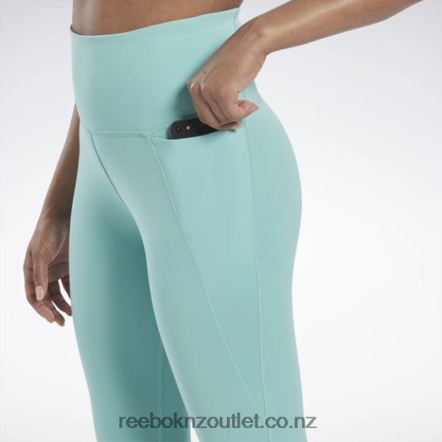 Semi Classic Teal 2B4626969 Lux High-Waisted Tights Reebok Women