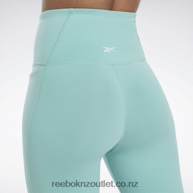 Semi Classic Teal 2B4626969 Lux High-Waisted Tights Reebok Women