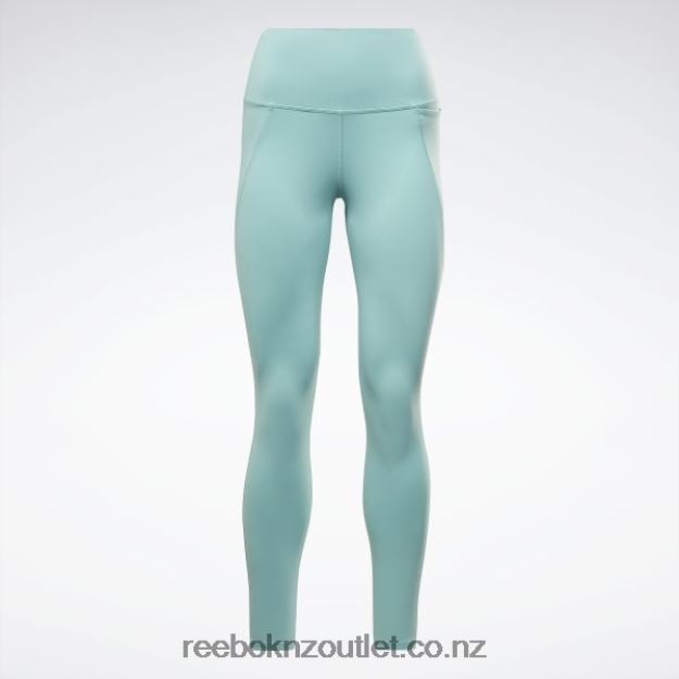 Semi Classic Teal 2B4626969 Lux High-Waisted Tights Reebok Women
