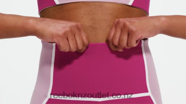 Semi Proud Pink 2B4626385 Lux High-Waisted Colorblock Tights Reebok Women