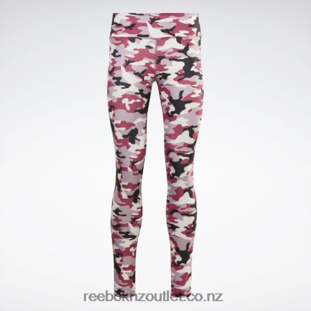 Semi Proud Pink 2B4626547 Lux Bold Camo Print Tights Reebok Women