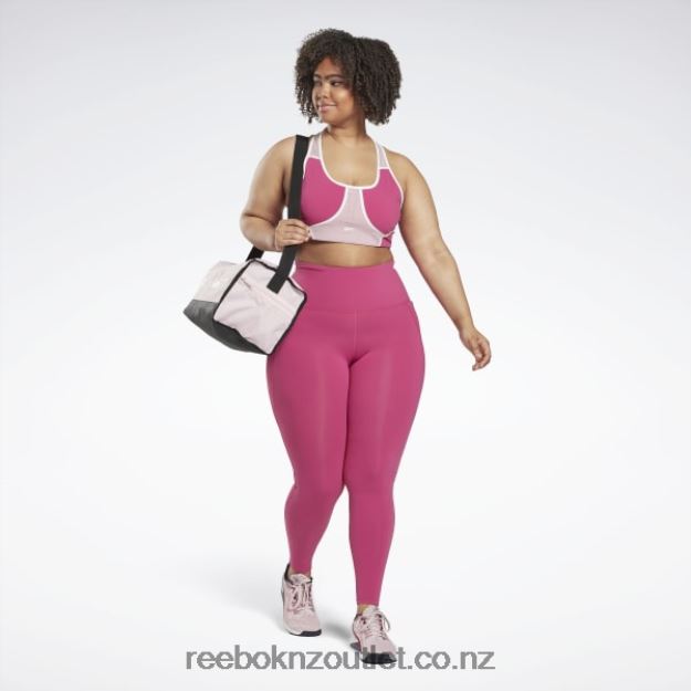 Semi Proud Pink 2B4626831 Lux High-Waisted Tights (Plus Size) Reebok Women