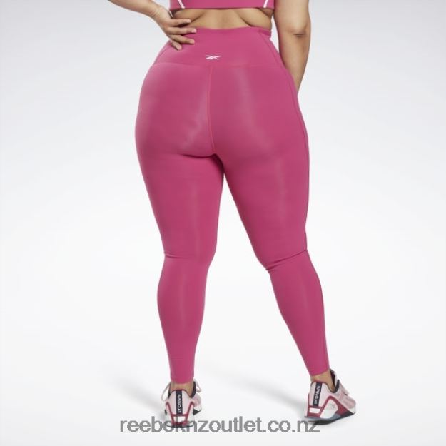 Semi Proud Pink 2B4626831 Lux High-Waisted Tights (Plus Size) Reebok Women