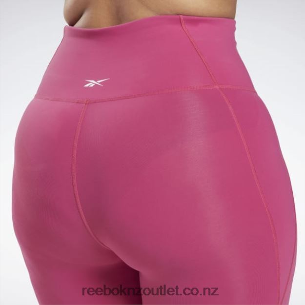 Semi Proud Pink 2B4626831 Lux High-Waisted Tights (Plus Size) Reebok Women