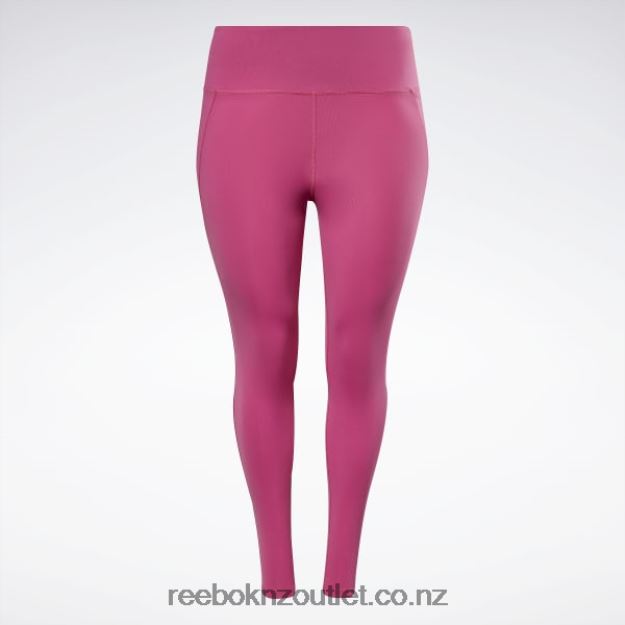 Semi Proud Pink 2B4626831 Lux High-Waisted Tights (Plus Size) Reebok Women