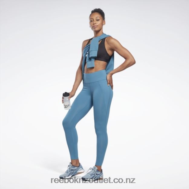 Steely Blue S23-R 2B4626281 Lux High-Waisted Tights Reebok Women
