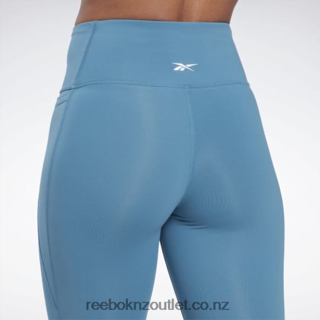Steely Blue S23-R 2B4626281 Lux High-Waisted Tights Reebok Women