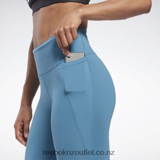 Steely Blue S23-R 2B4626281 Lux High-Waisted Tights Reebok Women