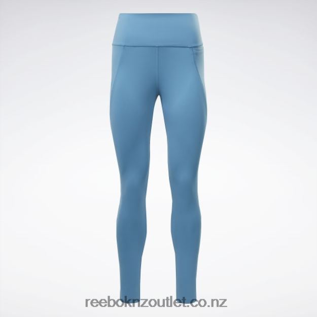 Steely Blue S23-R 2B4626281 Lux High-Waisted Tights Reebok Women