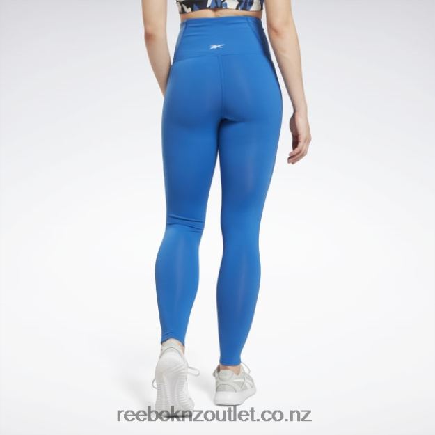 Vector Blue 2B4626426 Lux High-Waisted Tights Reebok Women