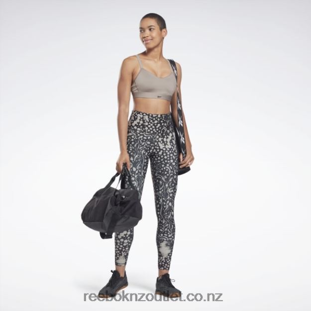 Boulder Grey 2B4626996 Lux Strappy Sports Bra Reebok Women