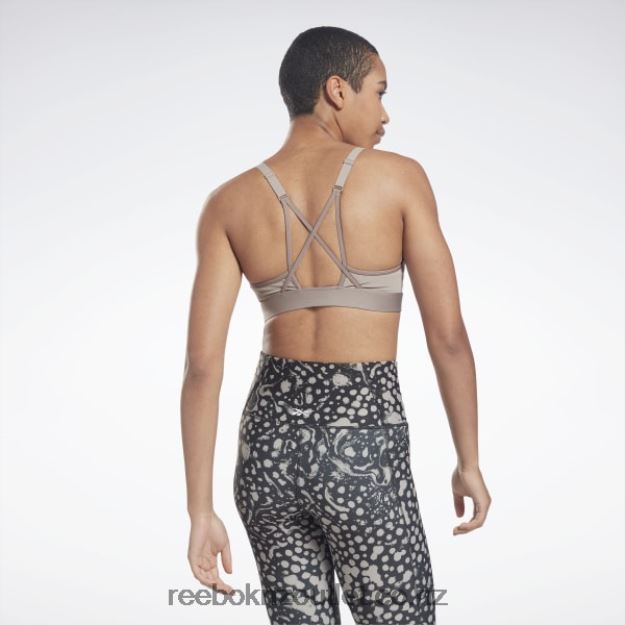 Boulder Grey 2B4626996 Lux Strappy Sports Bra Reebok Women