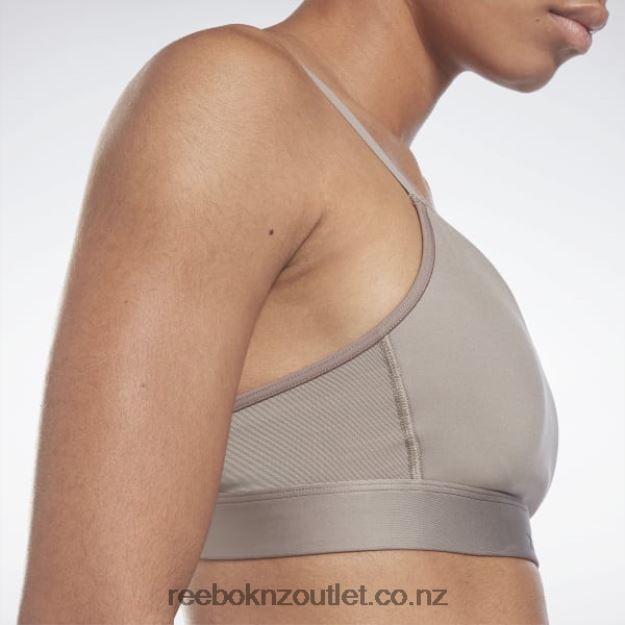 Boulder Grey 2B4626996 Lux Strappy Sports Bra Reebok Women