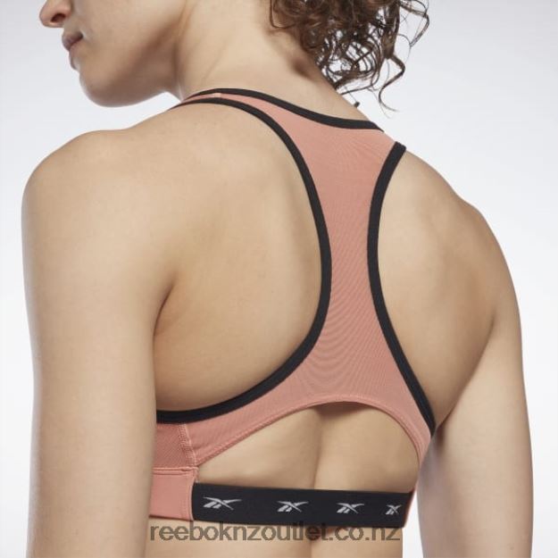 Canyon Coral 2B4626738 Lux Vector Racer Sports Bra Reebok Women