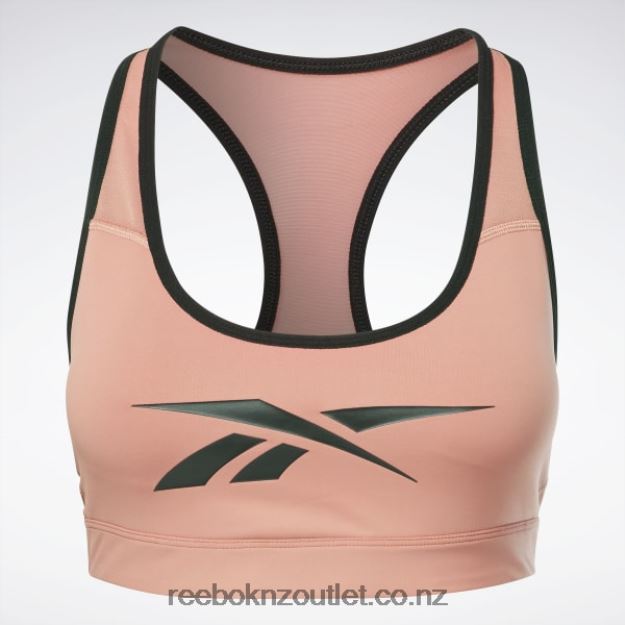 Canyon Coral 2B4626738 Lux Vector Racer Sports Bra Reebok Women