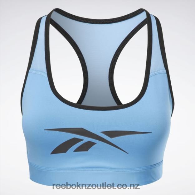 Essential Blue 2B4626728 Lux Vector Racer Sports Bra Reebok Women