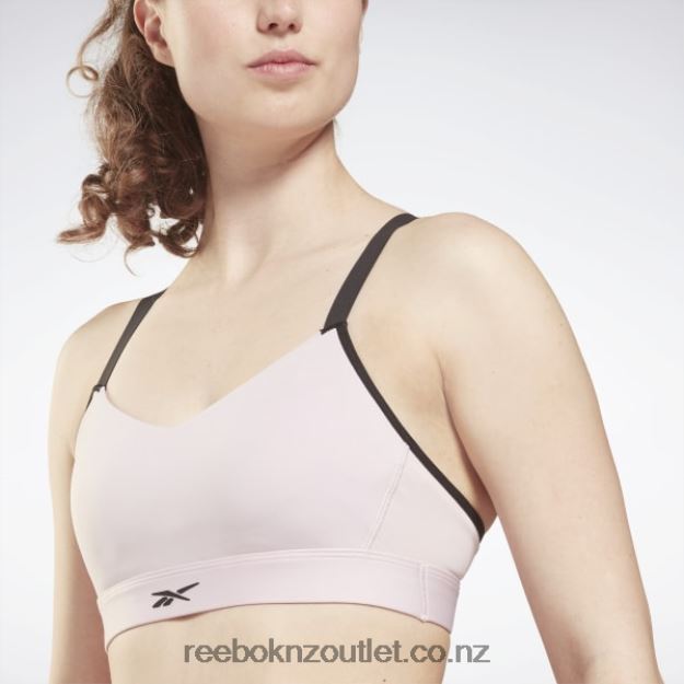 Frost Berry 2B4626876 Lux Strappy Medium-Impact Sports Bra Reebok Women