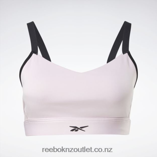 Frost Berry 2B4626876 Lux Strappy Medium-Impact Sports Bra Reebok Women