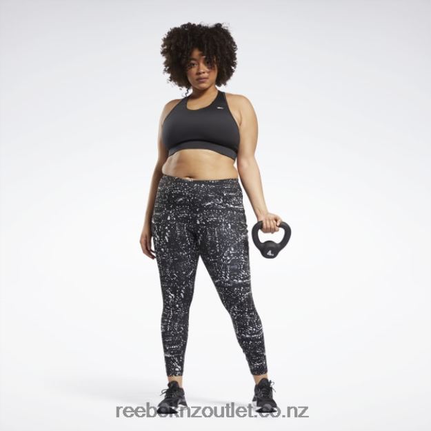 Night Black 2B4626630 Running Essentials Sports Bra (Plus Size) Reebok Women