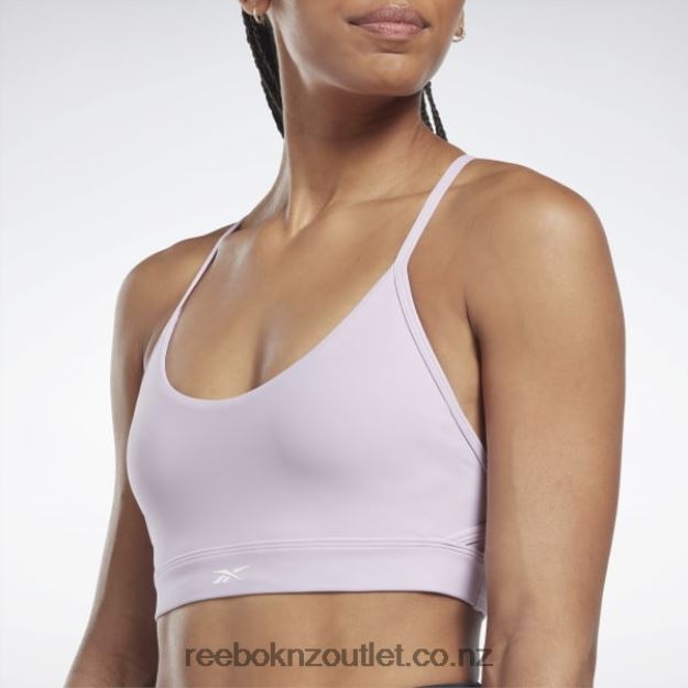 Purple Oasis 2B4626616 Lux Strappy Sports Bra Reebok Women