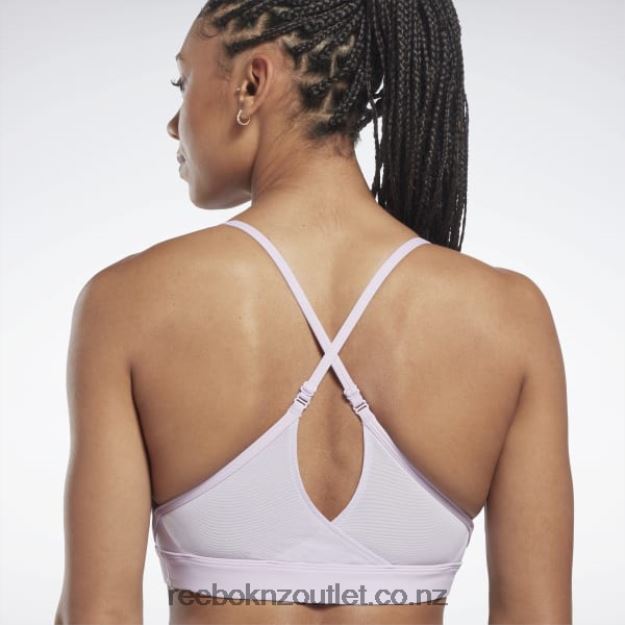 Purple Oasis 2B4626616 Lux Strappy Sports Bra Reebok Women