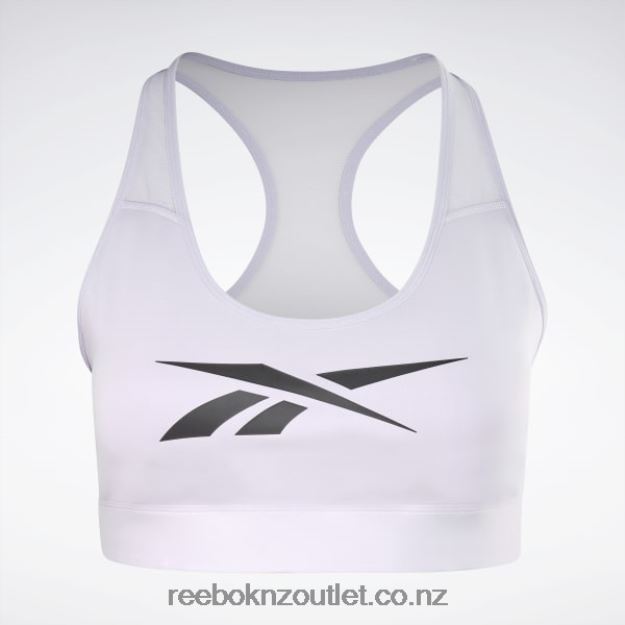 Purple Oasis 2B4626824 Lux Vector Racer Sports Bra (Plus Size) Reebok Women