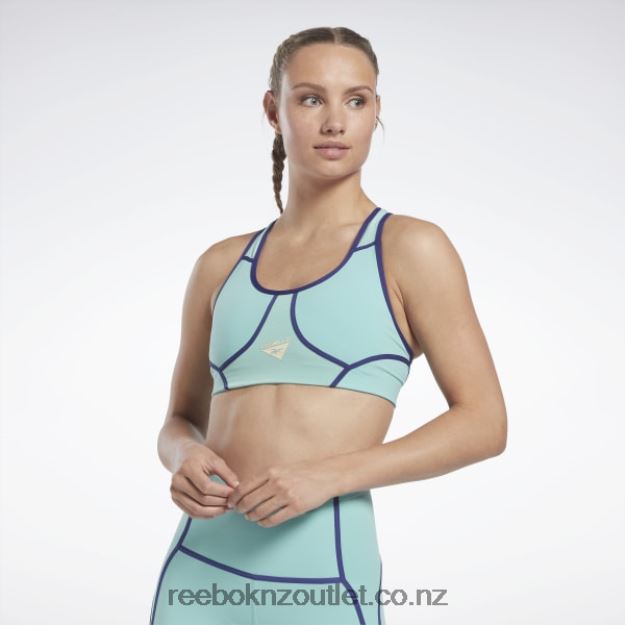 Semi Classic Teal 2B4626635 Les Mills Colorblock Bra Reebok Women