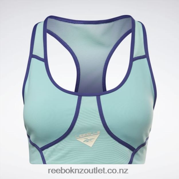 Semi Classic Teal 2B4626635 Les Mills Colorblock Bra Reebok Women