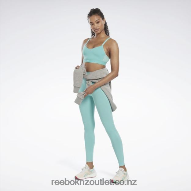 Semi Classic Teal 2B4626775 Lux Strappy Sports Bra Reebok Women