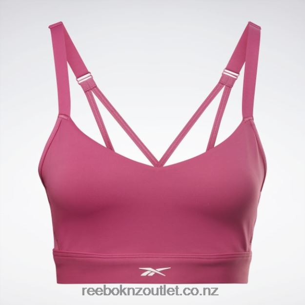 Semi Proud Pink 2B4626944 Lux Strappy Sports Bra Reebok Women