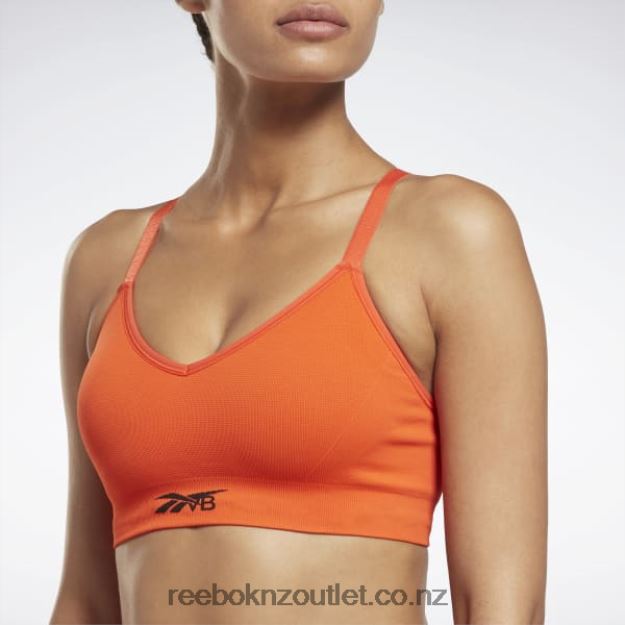 Ultima Orange 2B4626834 Victoria Beckham Light-Impact Seamless Bra Reebok Women