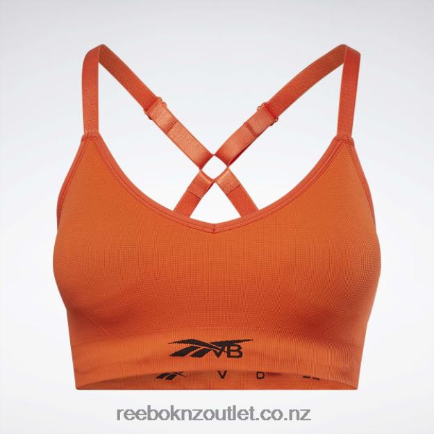 Ultima Orange 2B4626834 Victoria Beckham Light-Impact Seamless Bra Reebok Women