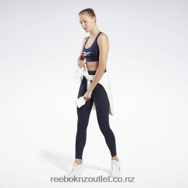 Vector Navy 2B4626515 Lux Vector Racer Sports Bra Reebok Women