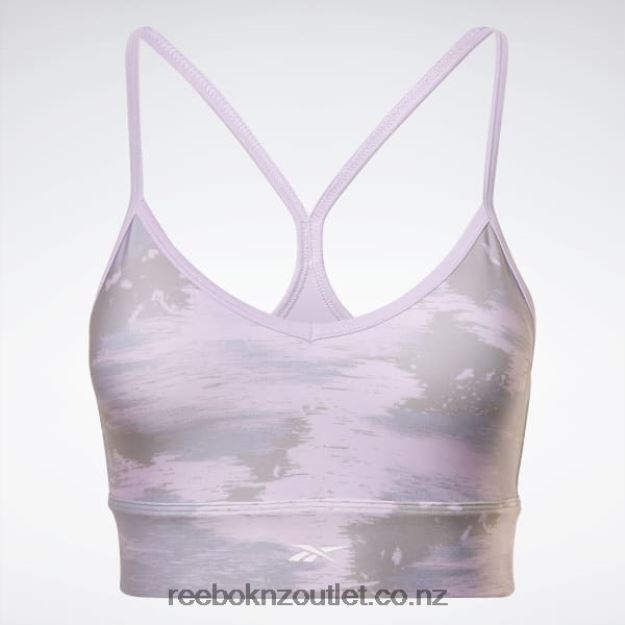 Violet Haze 2B4626662 Workout Ready Camo Print Bra Reebok Women