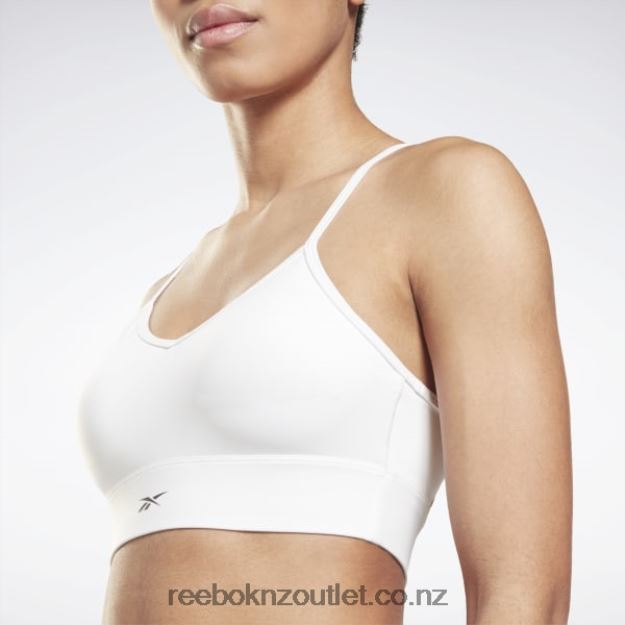 White 2B4626593 Workout Ready Sports Bra Reebok Women