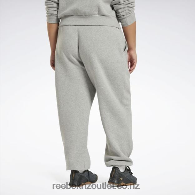 Medium Grey Heather 2B4626647 Identity Fleece Joggers (Plus Size) Reebok Women