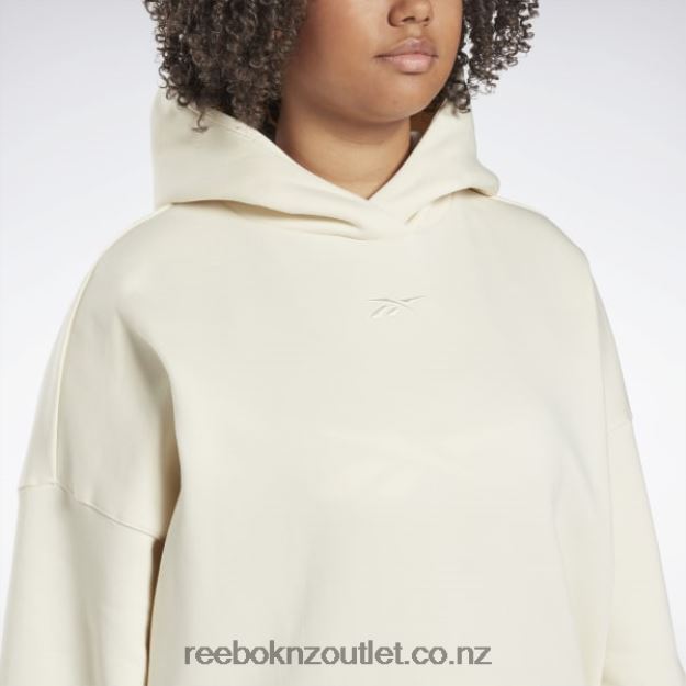 Classic White 2B4626828 Studio Recycled Oversize Hoodie (Plus Size) Reebok Women